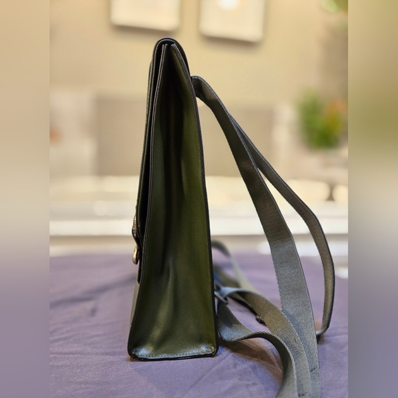 Disturbia Green Backpack with Silver Buckles - Picture 7 of 12